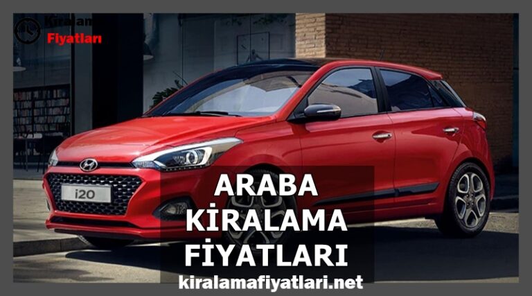 araba kiralama fiyatları