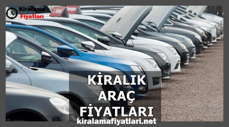 kiralık araç fiyatları