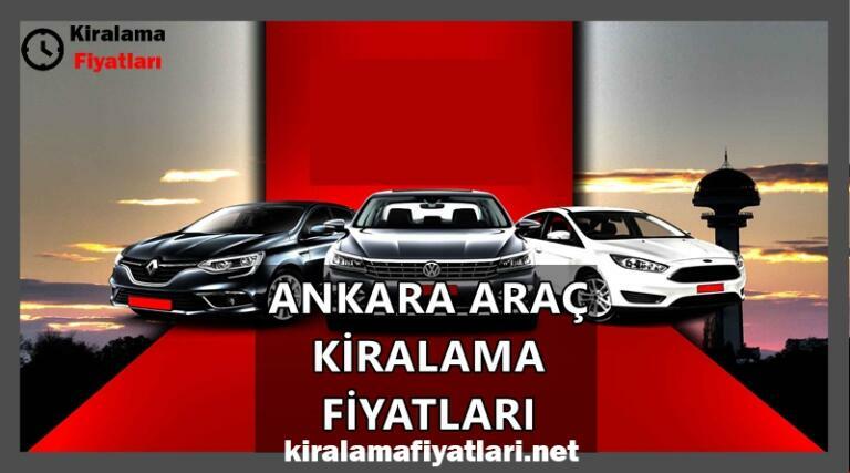 Ankara Araç Kiralama Fiyatları