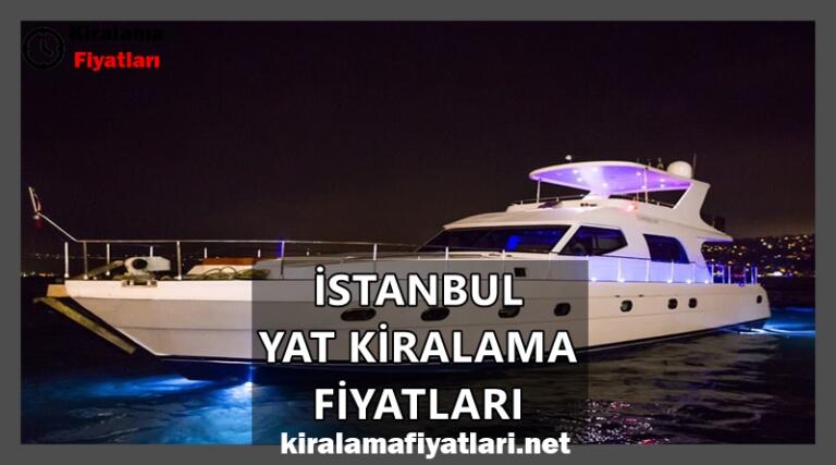 istanbul yat kiralama fiyatlari