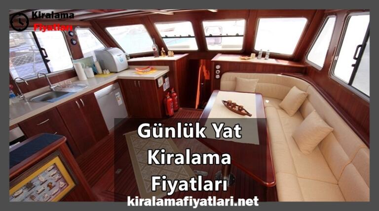 günlük yat kiralama fiyatları